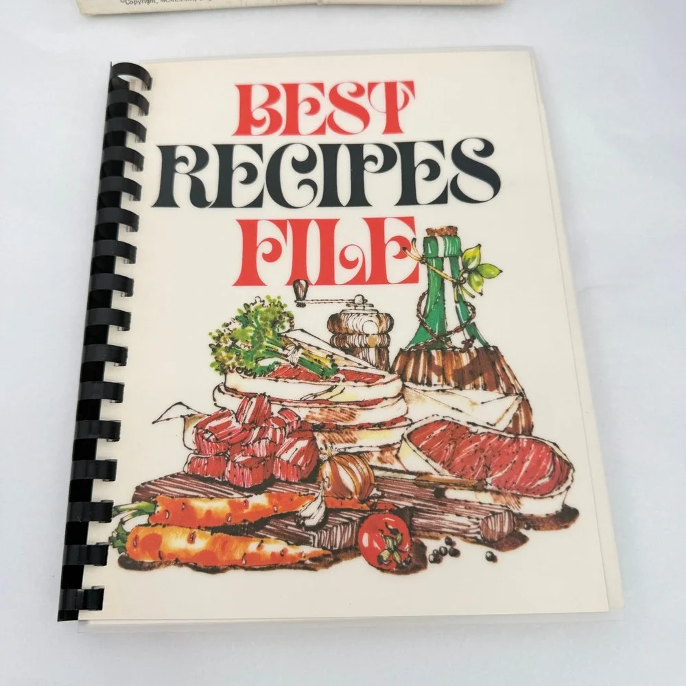 Bright of America Best Recipes File Organizer 1973 VTG Retro Kitchen‎ NOS in Box